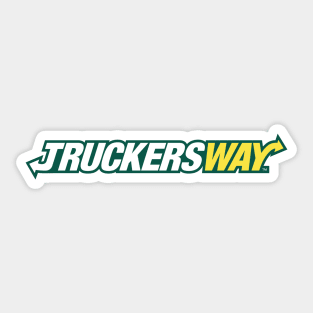 Truckers Way Sticker